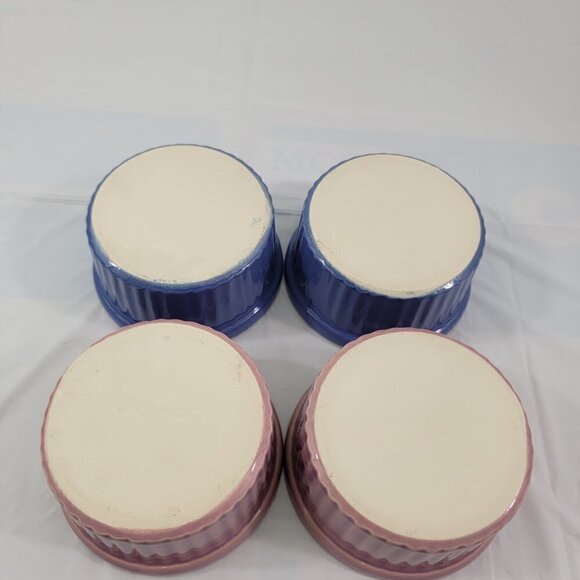 Porcelain Ramekin Dessert Butter Gravy Bowls Set of 4 - Made in France - Picture 2 of 16